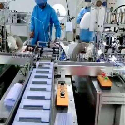 Melt blown nonwoven fabric 3-layer face mask production machine